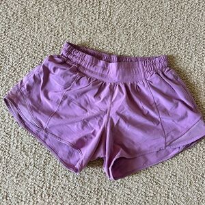 lulu hotty hot purple 4” shorts